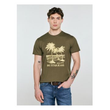 Tricou din bumbac cu imprimeu logo & grafic