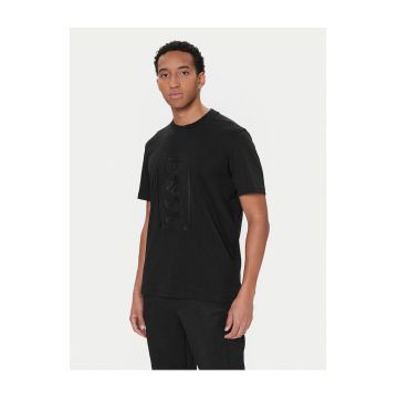 Tricou  negru - material bumbac