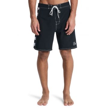 Boxeri de baie cu snur - Alb/Negru