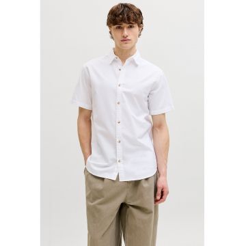 Camasa din bumbac organic Chad - Alb optic