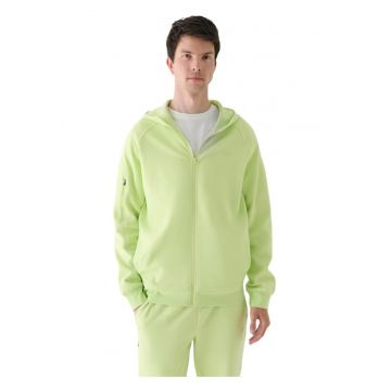 Hanorac barbati  gluga integrata - bumbac/poliester/elastan - verde