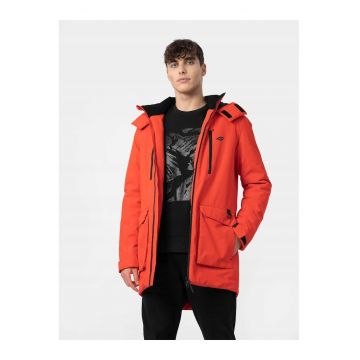 Jacheta Cu Fermoar Si Gluga -  Maneca Lunga - Uni - 100% Poliester - Regular Fit - KUM001 - Rosu -