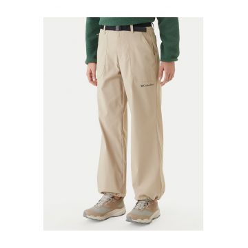 Pantaloni barbati -  bej - fermoar - 96% nailon - 4% elastan -