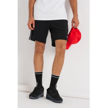 Pantaloni scurti cu buzunare laterale - Negru/Gri inchis