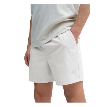 Pantaloni scurti de plaja barbati -  Poliester - Alb - Alb