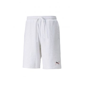 Pantaloni scurti din jerseu Essentials 10'' - Alb