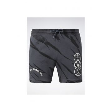 Pantaloni scurti sport barbati -  301802198 - Bumbac - Gri
