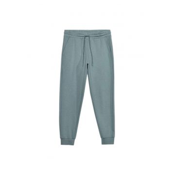 Pantaloni sport  OTHAW23TTROM503 - talie elastica - bumbac/poliester - albastru