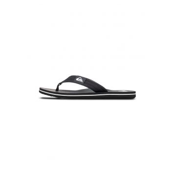 Papuci flip-flop cu logo Molokai - Negru/Negru stins/Alb murdar