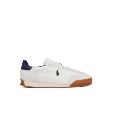 Tenisi barbati  stil clasic - piele naturala - alb