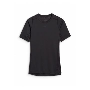 Tricou Antrenament Barbati  Negru - Slim Fit - Uscare Rapida - Aerisire Optima - Marimi S-XXL - Tehnologie 4FDry