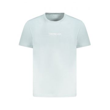 Tricou barbati -  100% bumbac - Albastru deschis - J30J327075 - Albastru deschis