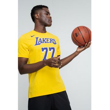 Tricou cu model logo pentru baschet - Galben/Violet