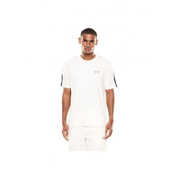 Tricou  EA7 Natural Ventus7 M SS ST 55465 - Alb