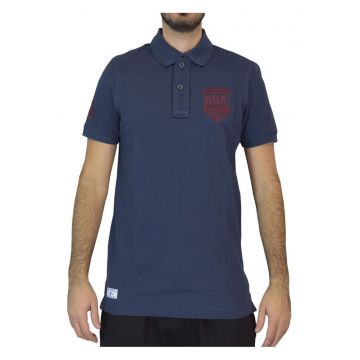 Tricou polo barbati  maneca scurta - guler - bumbac organic -