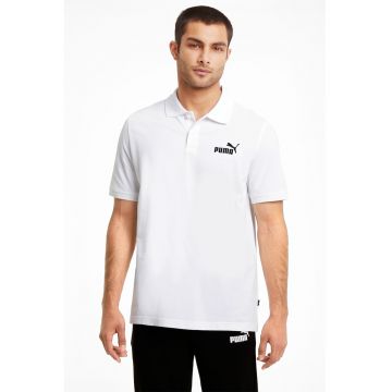 Tricou polo regular fit Essentials - Alb