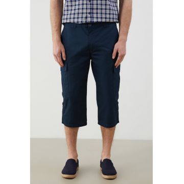 Bermude cargo de bumbac - Bleumarin