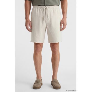 Bermude chino cu snur - Crem