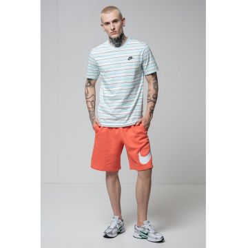 Bermude cu snur de ajustare si buzunare - Roz aprins