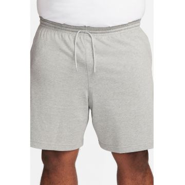 Bermude cu snur in talie Club - Gri deschis melange