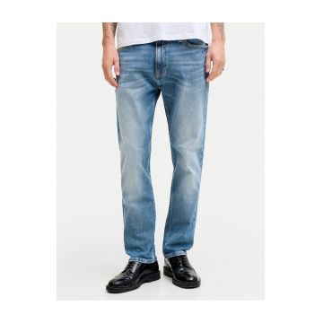 Blugi barbati -  albastru - bumbac - fermoar