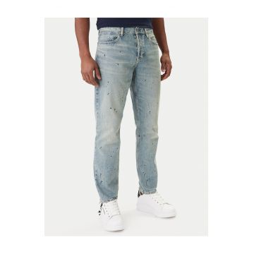 Blugi barbati -  fermoar - albastru - bumbac - Albastru