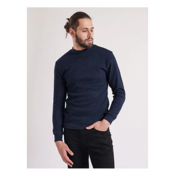 Bluza cu mananeca lunga barbat uniton din bumbac - cu guler