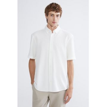 Camasa regular fit uni - Alb optic