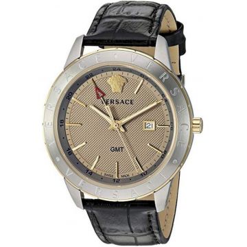 Ceas barbatesc  43 mm - Argintiu/Auriu