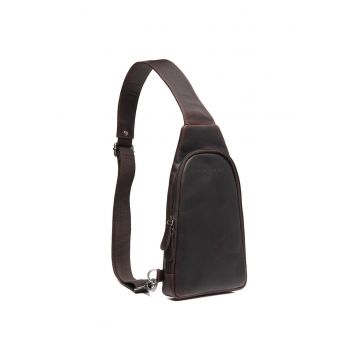 Geanta crossbody barbati piele naturala - 2 litri - Bowey - - Maro