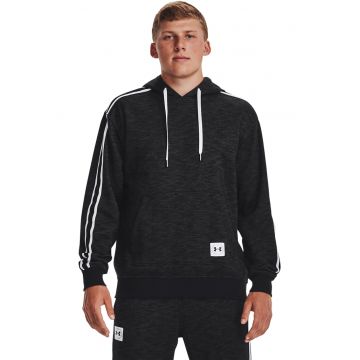 Hanorac cu dungi laterale pentru fitness Ua Essential Heritage - Alb/Negru