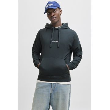 Hanorac relaxed fit cu buzunar kangaroo - Verde aquamarin