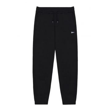 Pantaloni barbatesti -  fleece - elastic - negru - bumbac