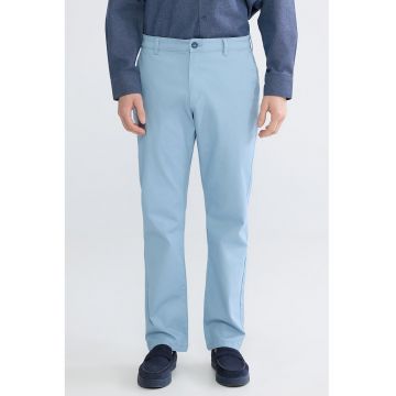 Pantaloni chino din amestec de bumbac - Albastru deschis