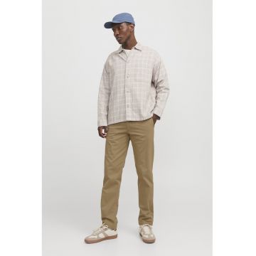 Pantaloni chino din amestec de bumbac - Bej