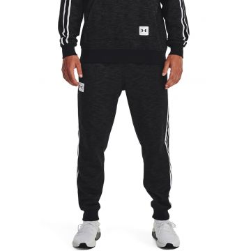 Pantaloni cu dungi laterale pentru fitness Ua Essential Heritage - Negru