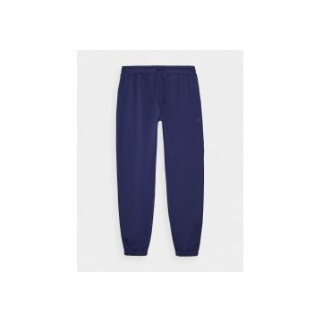 Pantaloni sport barbati  bleumarin - poliester/bumbac
