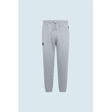 Pantaloni sport cu talie ajustabila - Gri melange
