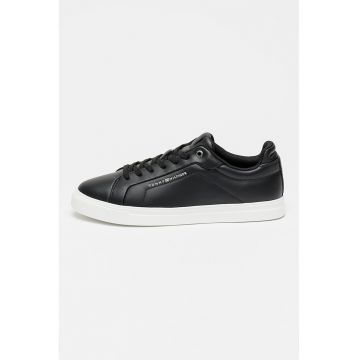 Pantofi sport Icou Court de piele - Negru/Alb optic