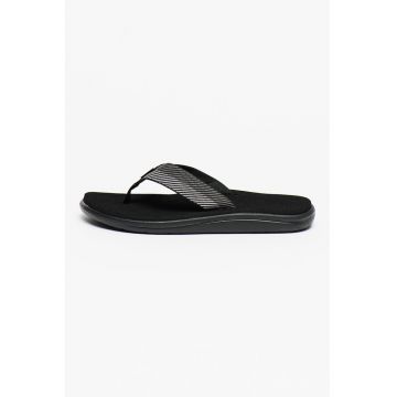 Papuci flip-flop cu bareta din material textil Voya - Negru/Gri