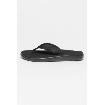 Papuci flip-flop cu bareta din material textil Voya - Negru