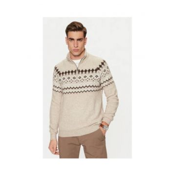 Pulover din tricot cu fermoar scurt