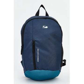 Rucsac cu buzunar frontal cu fermoar - Albastru