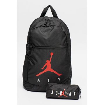Rucsac cu imprimeu logo Jordan Air School - Negru