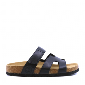 Saboți bărbați Benvenuti negri din piele  3851BST835N