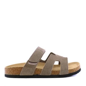 Saboți bărbați Benvenuti taupe din piele  întoarsă  3851BST835VTA