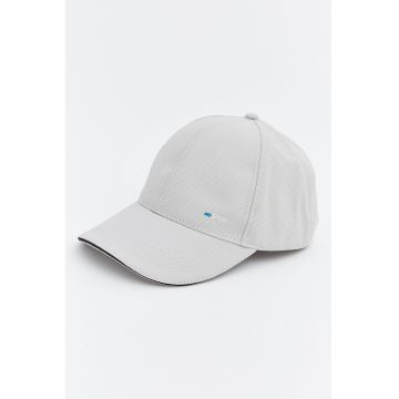 Sapca uni cu velcro - Gri deschis