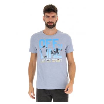 Tricou barbat -  Tee Offline - maneca scurta - gri - bumbac