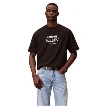 Tricou barbati  SS 16S CALVIN KLEIN DIAMOND GRAP - Bumbac - Negru -