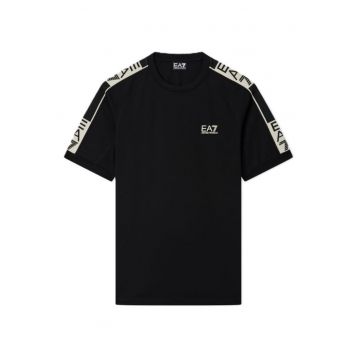 Tricou barbati  TRAIN GRAPHIC SERIES M TEE SS SPECIAL TAPE - Poliester - Negru - Negru